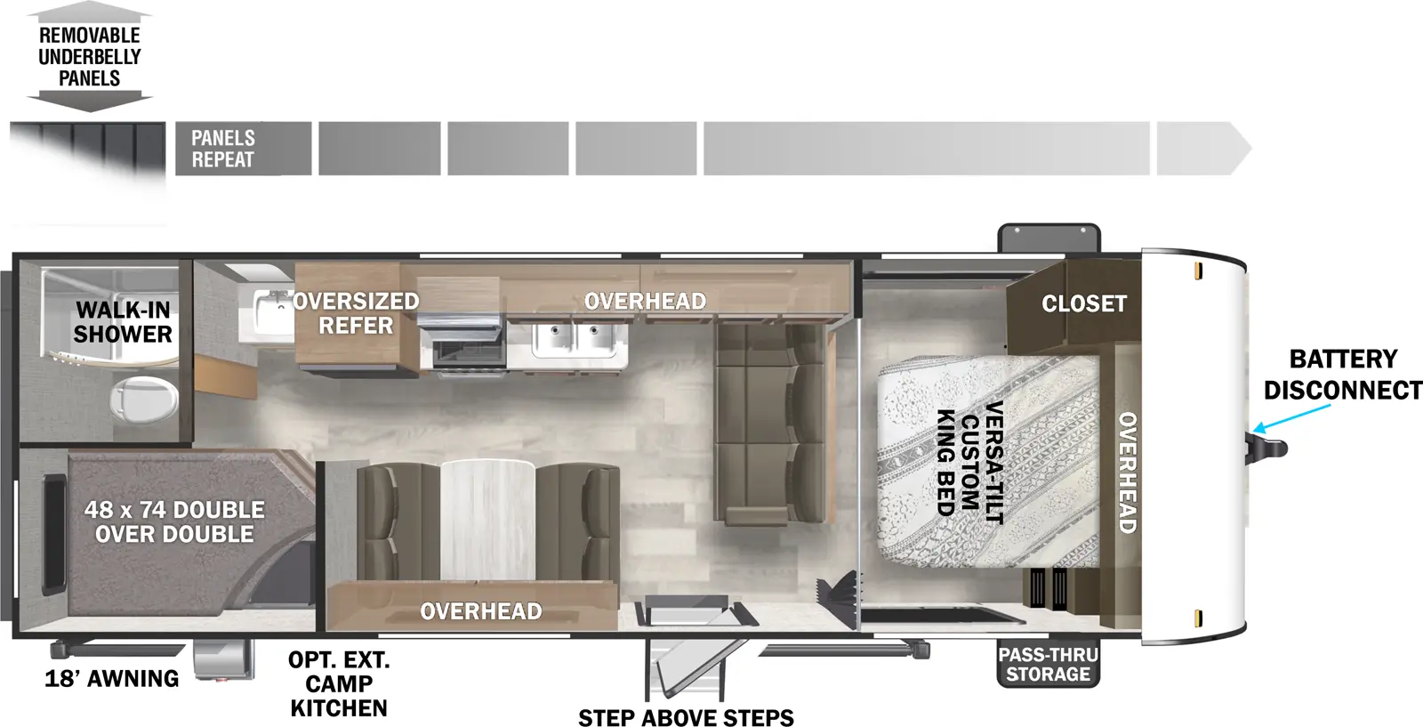 Cruise Lite 261BHXL Floorplan